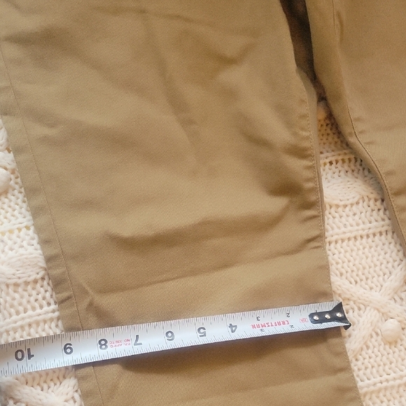 St. John's Bay Woman Straight Jean Tan Sz12 New Mid Rise - Picture 11 of 11